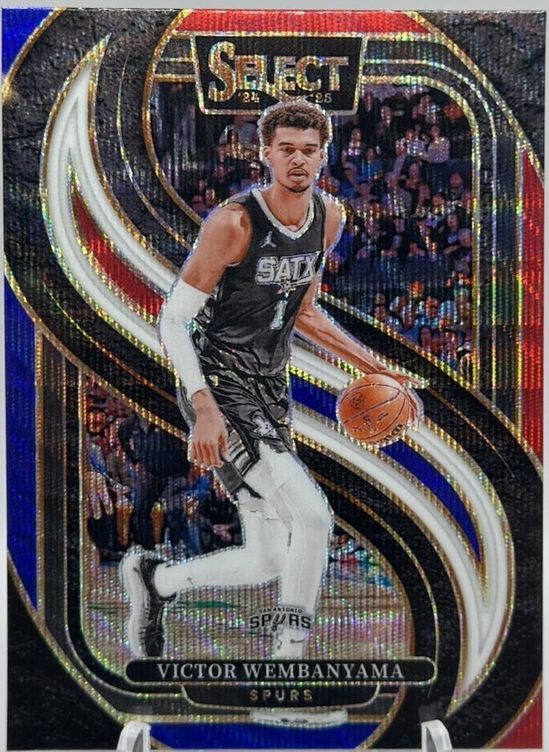 2024 Panini Select Victor Wembanyama [Tri-Color Prizm] #102 card