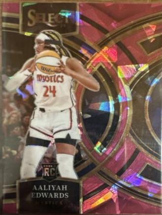 2024 Panini Select WNBA Aaliyah Edwards [Pink Ice Prizm] #130 card