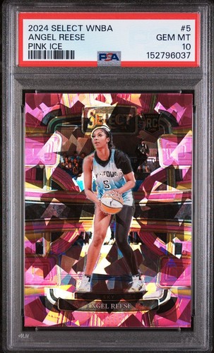 2024 Panini Select WNBA Angel Reese [Pink Ice Prizm] #5 card