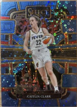 2024 Panini Select WNBA Caitlin Clark [Light Blue Disco Prizm] #72 card