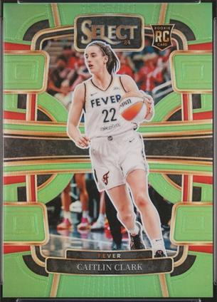 2024 Panini Select WNBA Caitlin Clark [Neon Green Prizm] #72 card