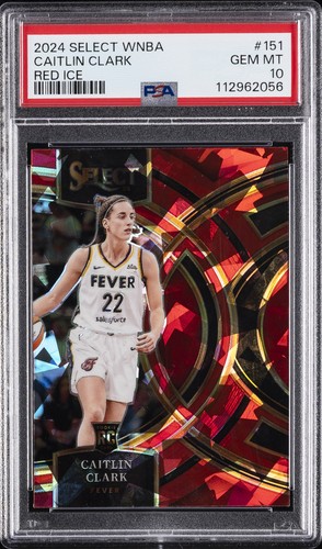 2024 Panini Select WNBA Caitlin Clark [Red Ice Prizm] #151 card