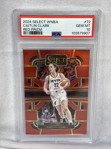 2024 Panini Select WNBA Caitlin Clark [Red Prizm] #72 card