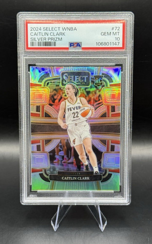 2024 Panini Select WNBA Caitlin Clark [Silver Flash Prizm] #72 card
