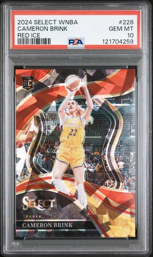2024 Panini Select WNBA Cameron Brink [Red Ice Prizm] #228 card