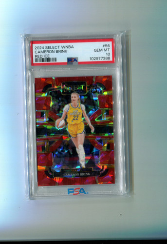 2024 Panini Select WNBA Cameron Brink [Red Ice Prizm] #56 card
