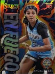 2024 Panini Select WNBA En Fuego Angel Reese [Silver Prizm] #8 card
