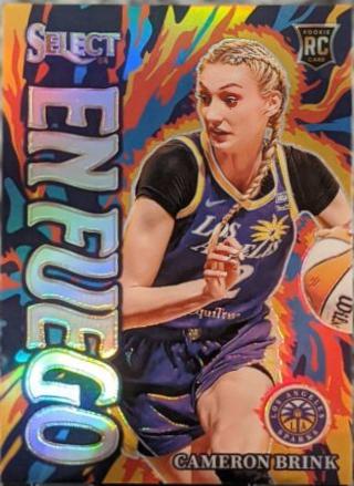 2024 Panini Select WNBA En Fuego Cameron Brink [Silver Prizm] #5 card