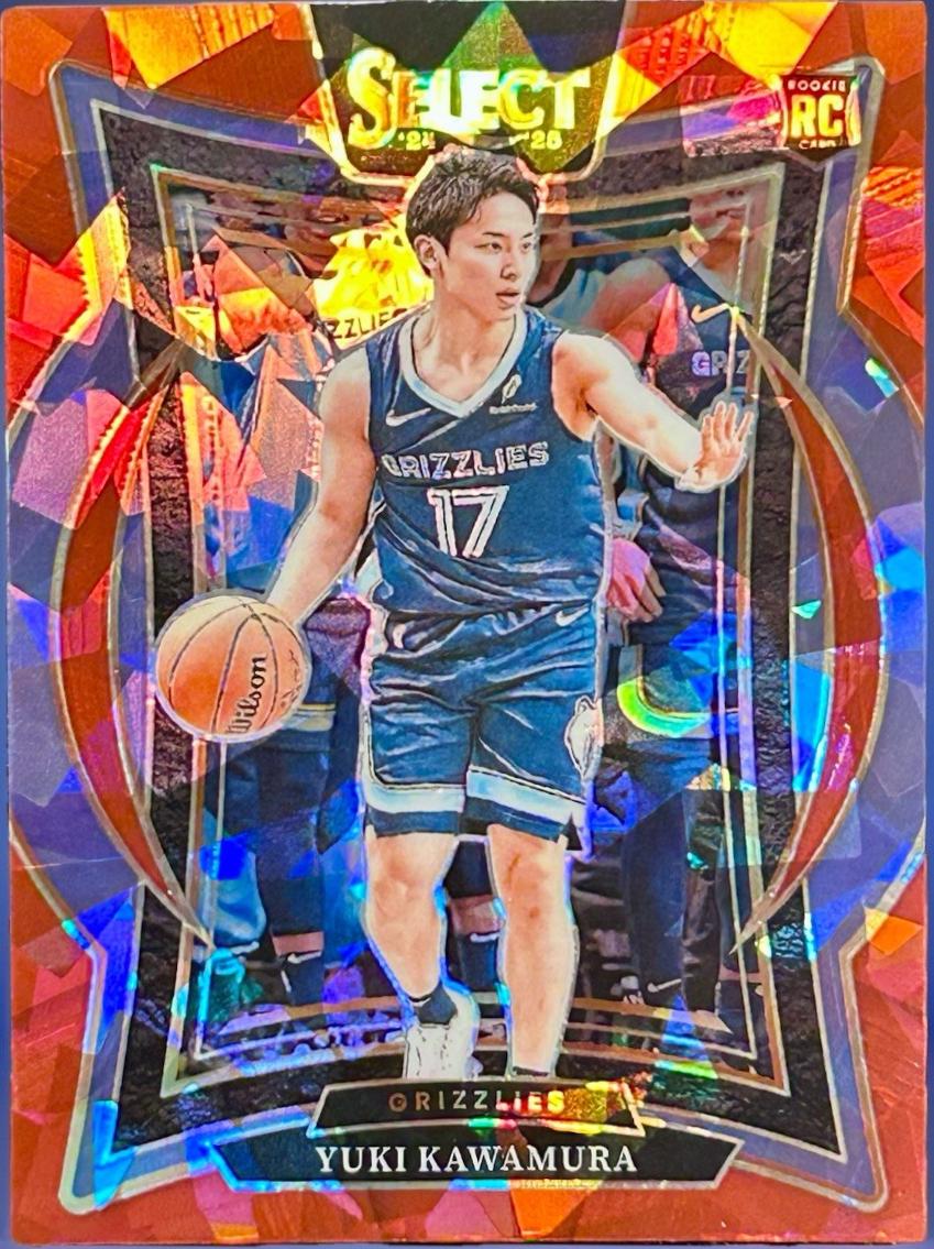 2024 Panini Select Yuki Kawamura [Red Cracked Ice Prizm] #76 card