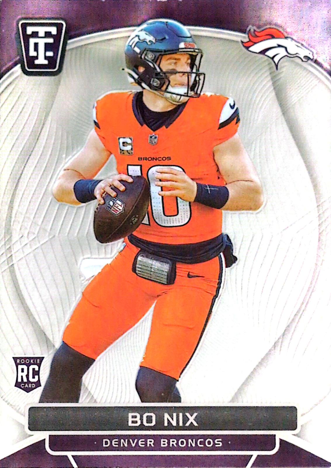 2024 Panini Totally Certified Bo Nix [Mirror] #105 card