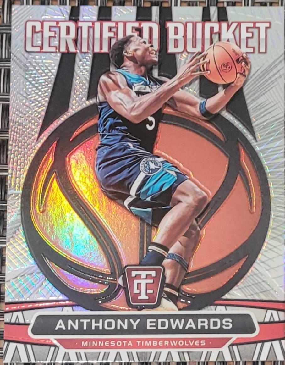 2024 Panini Totally Certified Bucket Anthony Edwards #15 card