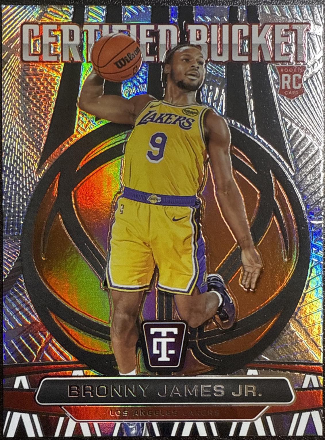 2024 Panini Totally Certified Bucket Bronny James Jr. #18 card