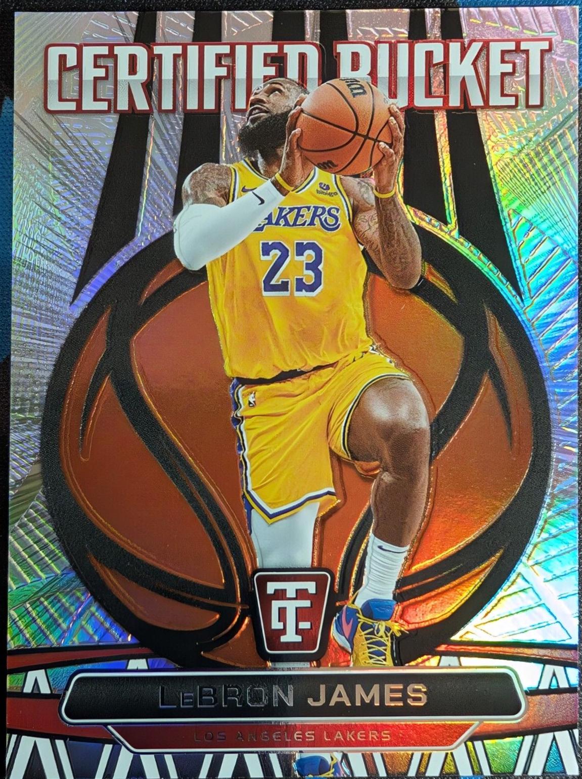 2024 Panini Totally Certified Bucket LeBron James #5 card