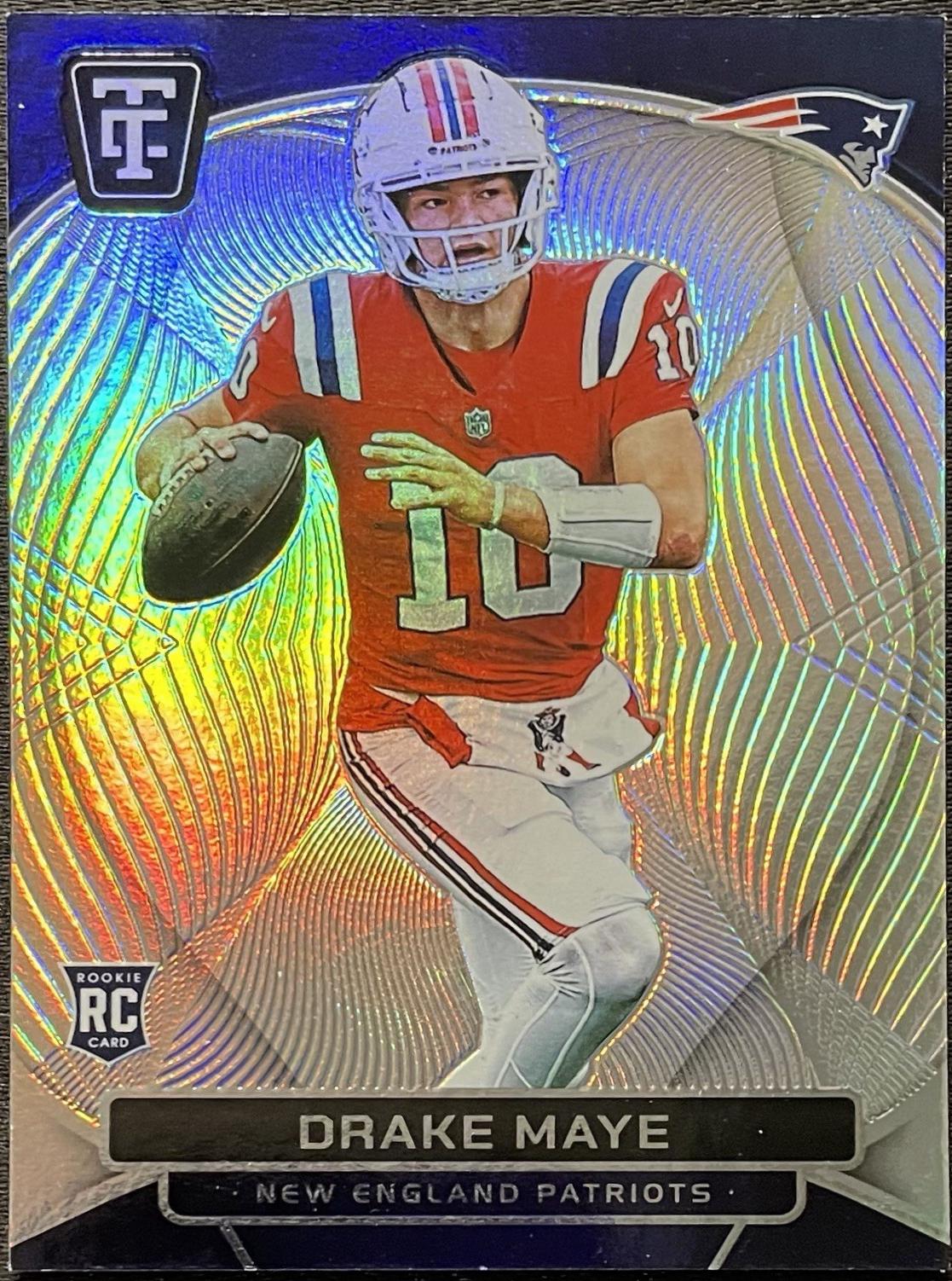 2024 Panini Totally Certified Drake Maye [Mirror Platinum Silver] #121 card