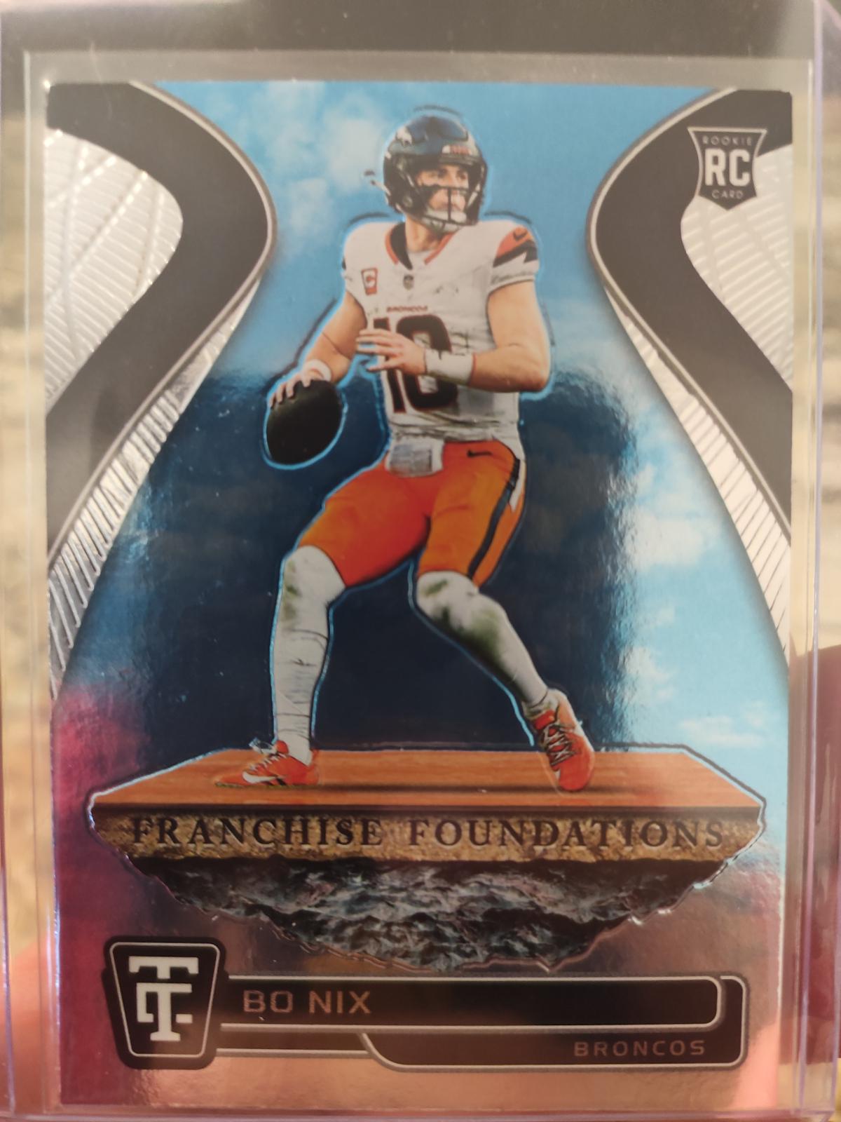 2024 Panini Totally Certified Franchise Foundations Bo Nix [Mirror] #15 card