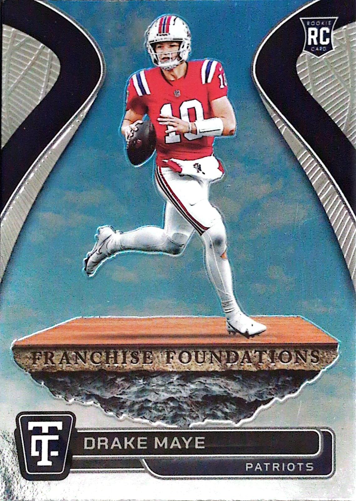 2024 Panini Totally Certified Franchise Foundations Drake Maye [Mirror] #16 card