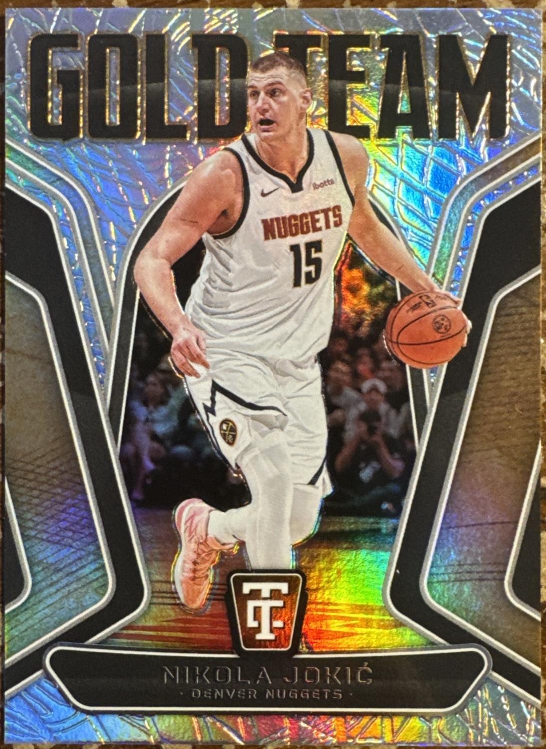 2024 Panini Totally Certified Gold Team Nikola Jokic #5 card