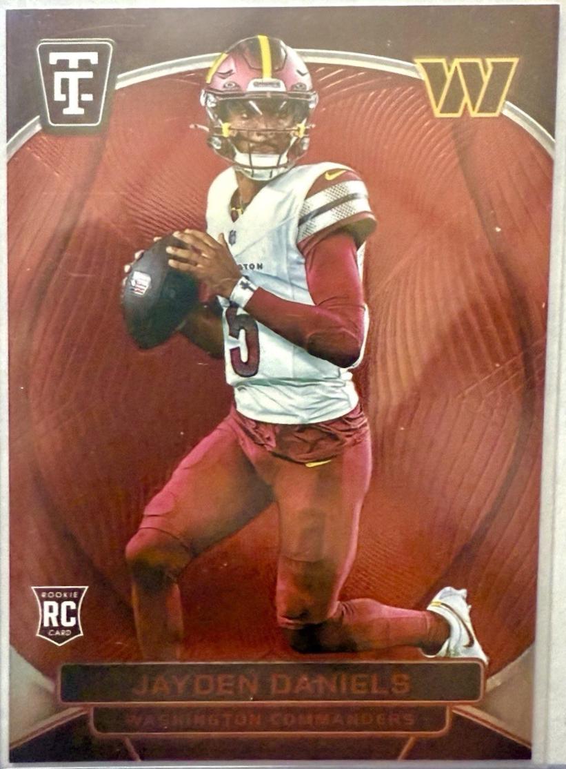 2024 Panini Totally Certified Jayden Daniels [Mirror Red] #138 card