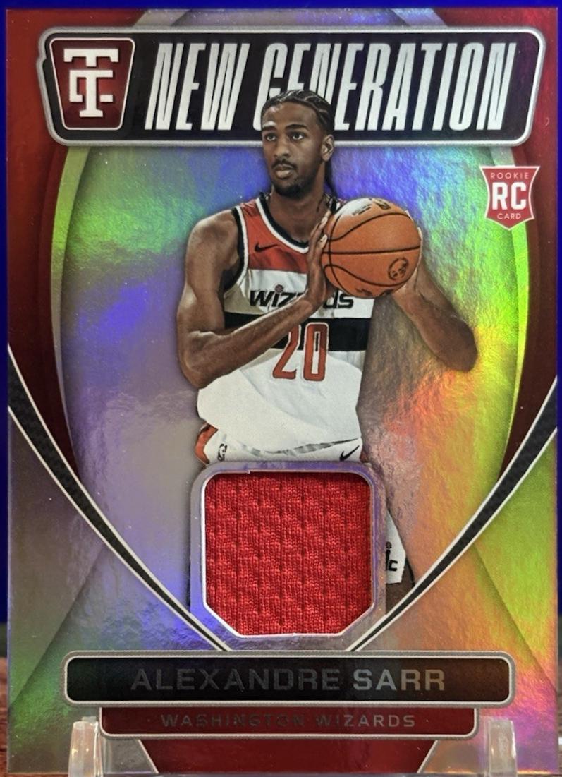 2024 Panini Totally Certified New Generation Jersey Alexandre Sarr #NGJ-ALX card