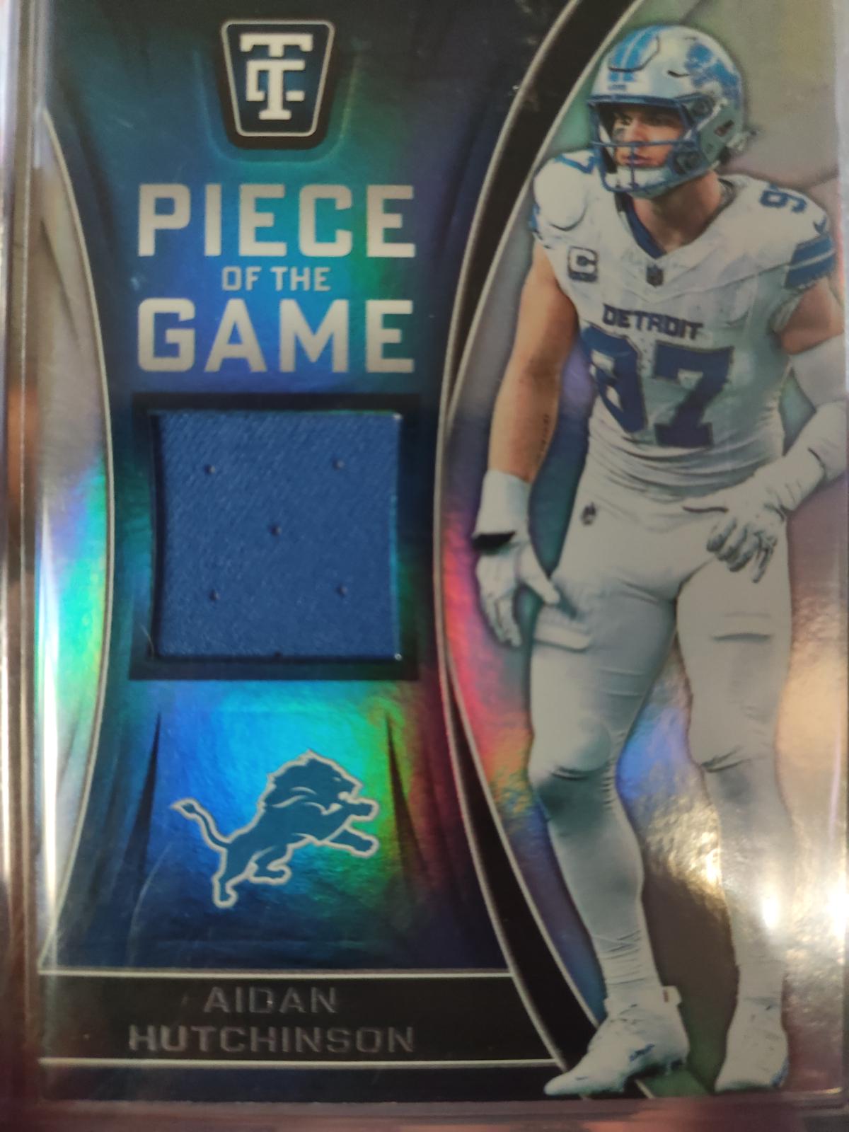 2024 Panini Totally Certified Piece of the Game Aidan Hutchinson #2 card