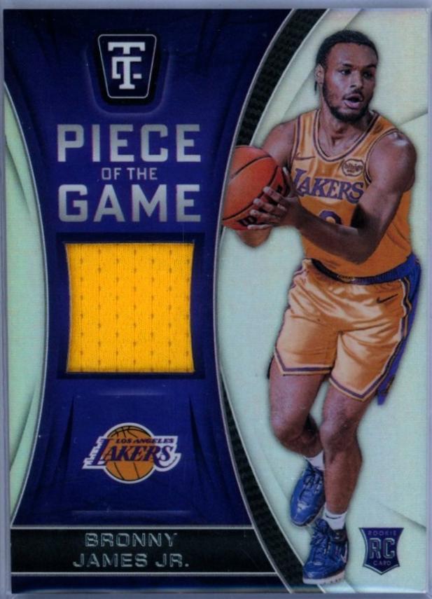 2024 Panini Totally Certified Piece of the Game Bronny James Jr. #POG-BJJ card