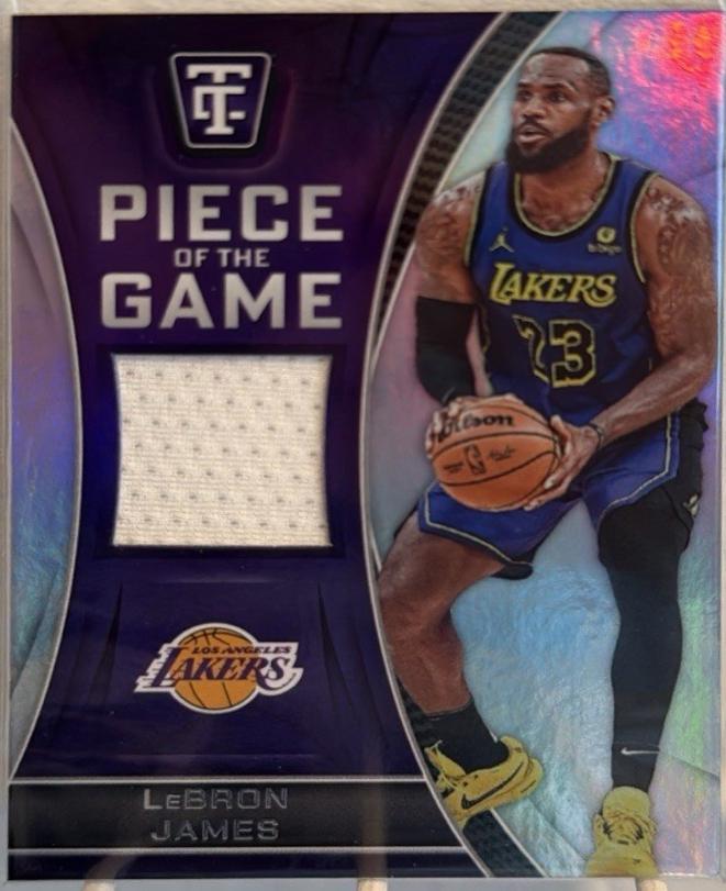 2024 Panini Totally Certified Piece of the Game LeBron James #POG-LBJ card