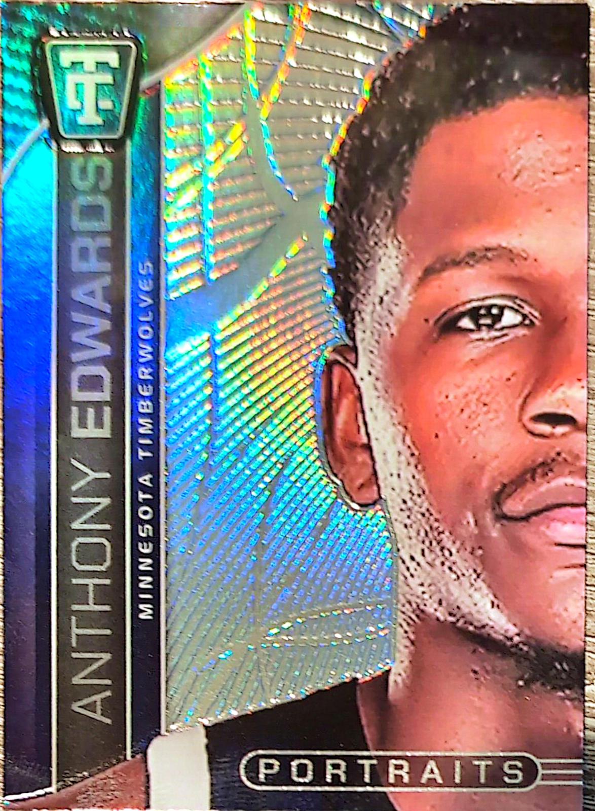 2024 Panini Totally Certified Portraits Anthony Edwards #8 card