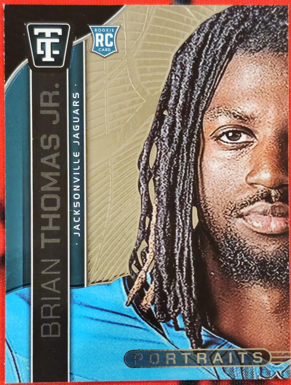 2024 Panini Totally Certified Portraits Brian Thomas Jr. #13 card