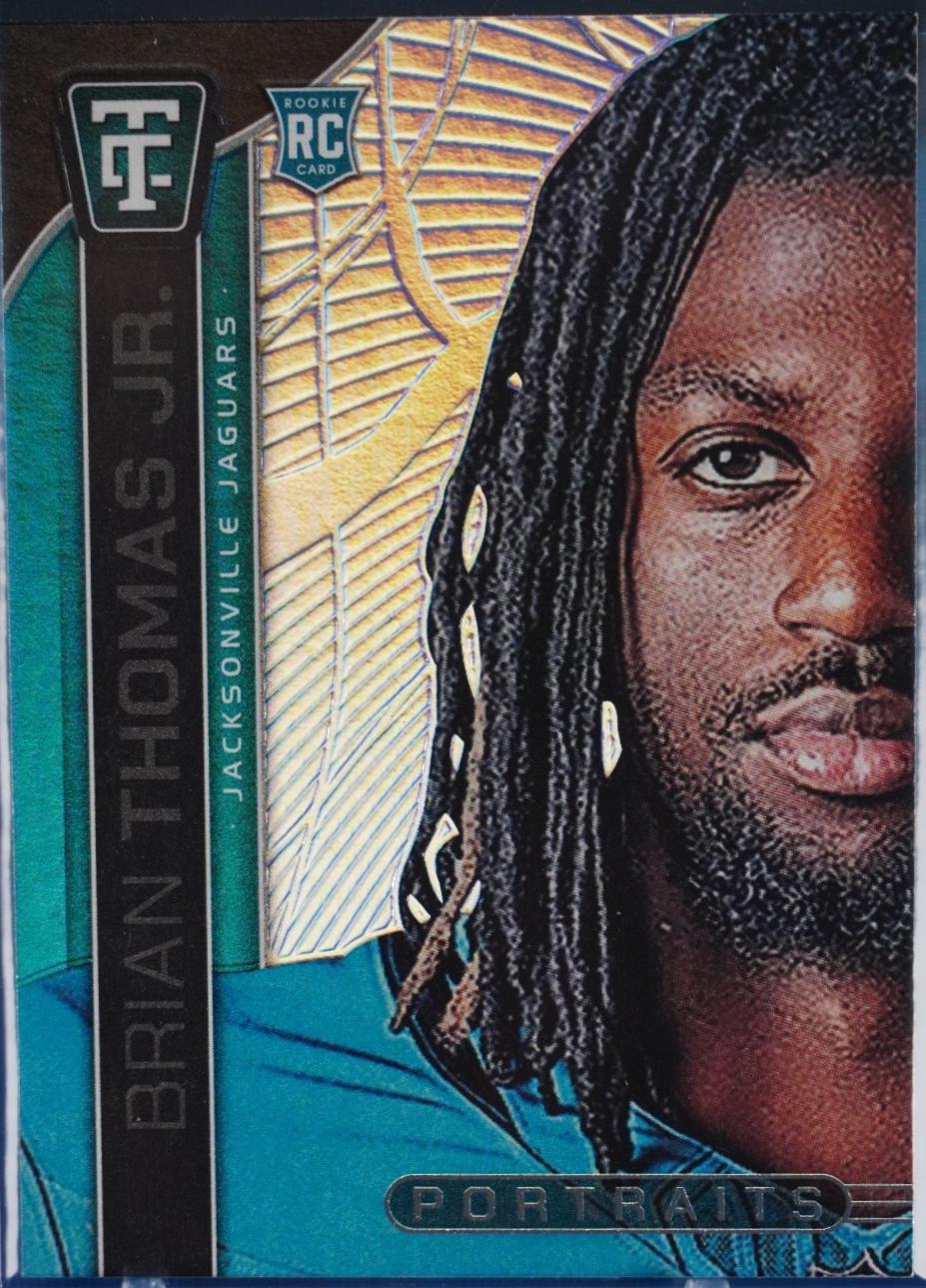 2024 Panini Totally Certified Portraits Brian Thomas Jr. [Mirror] #13 card