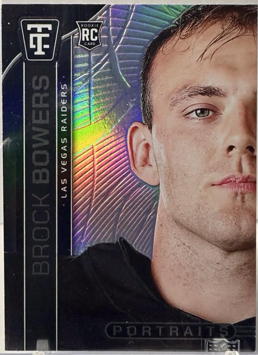 2024 Panini Totally Certified Portraits Brock Bowers #8 card