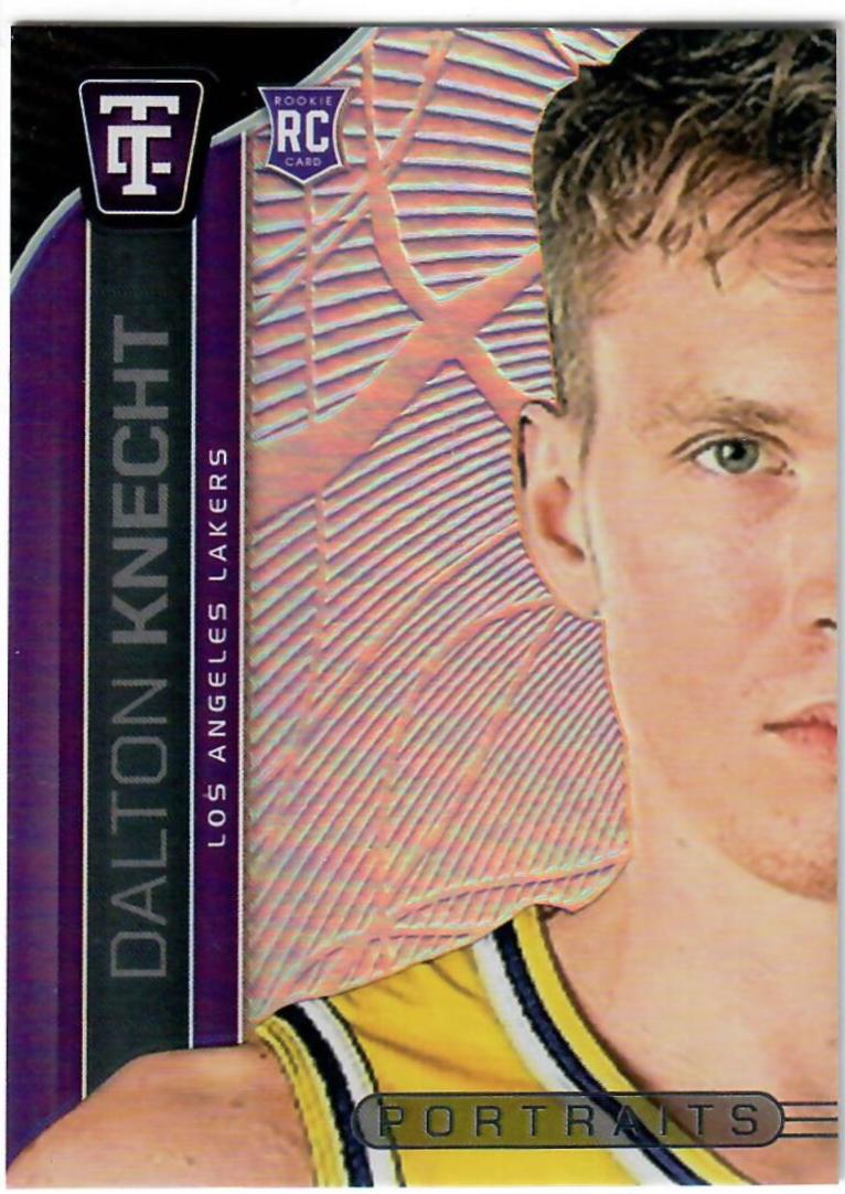 2024 Panini Totally Certified Portraits Dalton Knecht [Mirror] #19 card