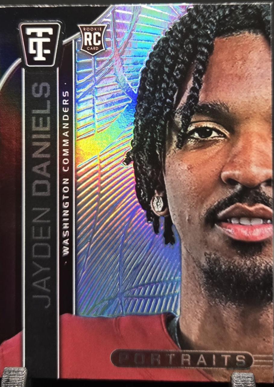 2024 Panini Totally Certified Portraits Jayden Daniels [Mirror] #1 card