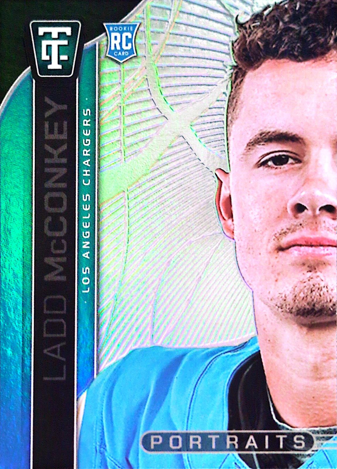 2024 Panini Totally Certified Portraits Ladd McConkey #14 card
