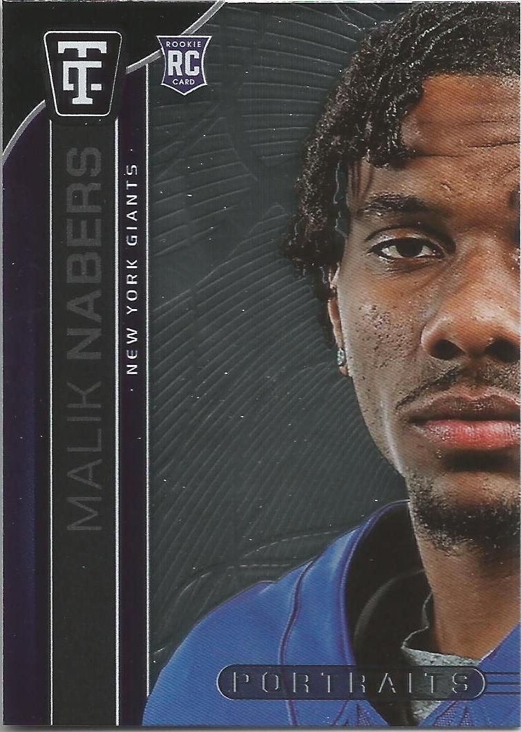 2024 Panini Totally Certified Portraits Malik Nabers #5 card