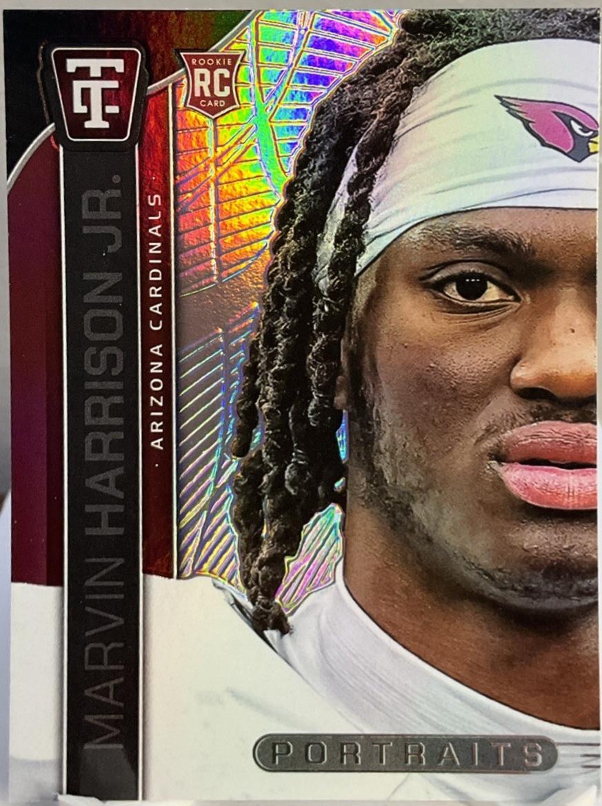 2024 Panini Totally Certified Portraits Marvin Harrison Jr. [Mirror] #6 card