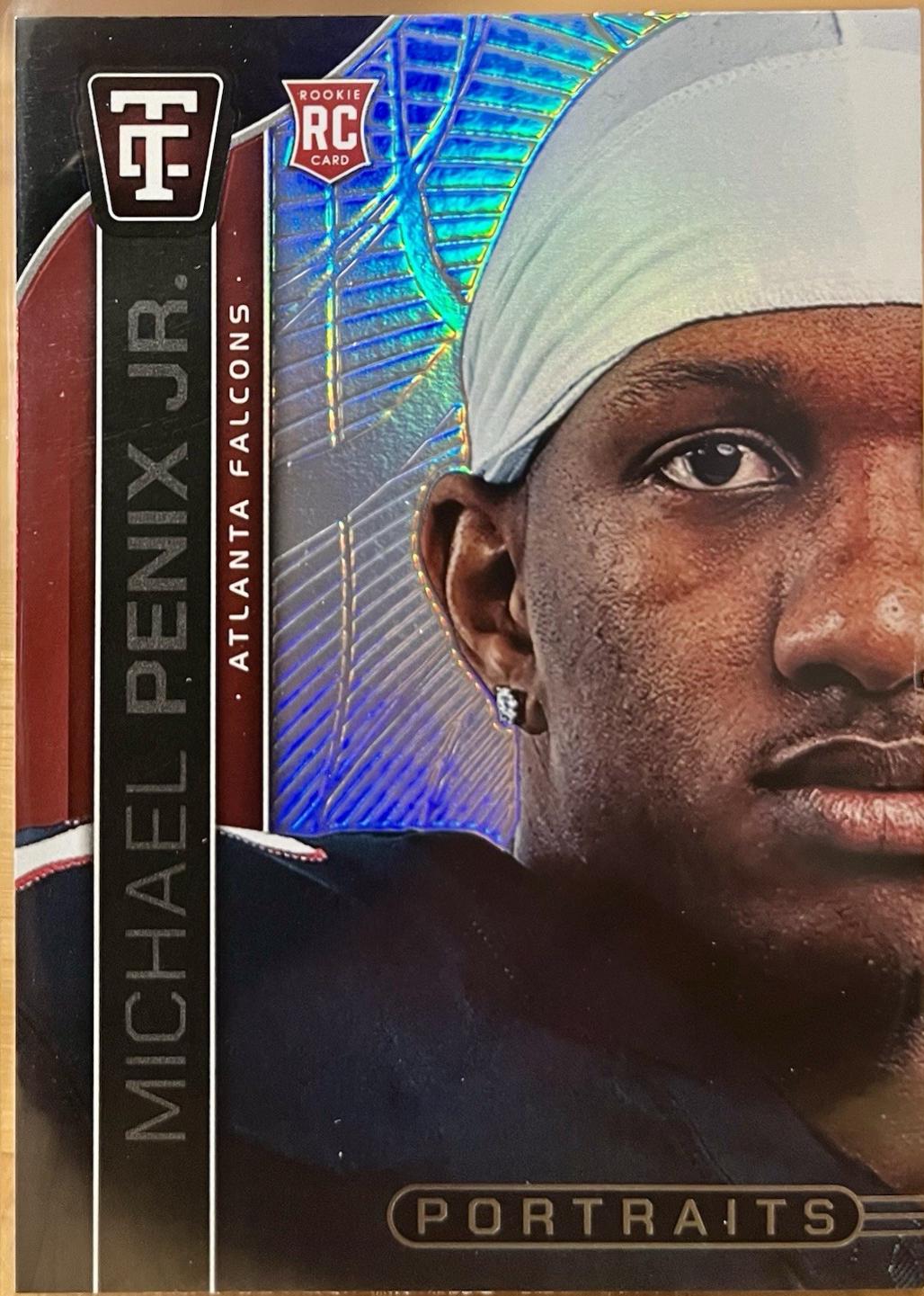2024 Panini Totally Certified Portraits Michael Penix Jr. [Mirror] #9 card