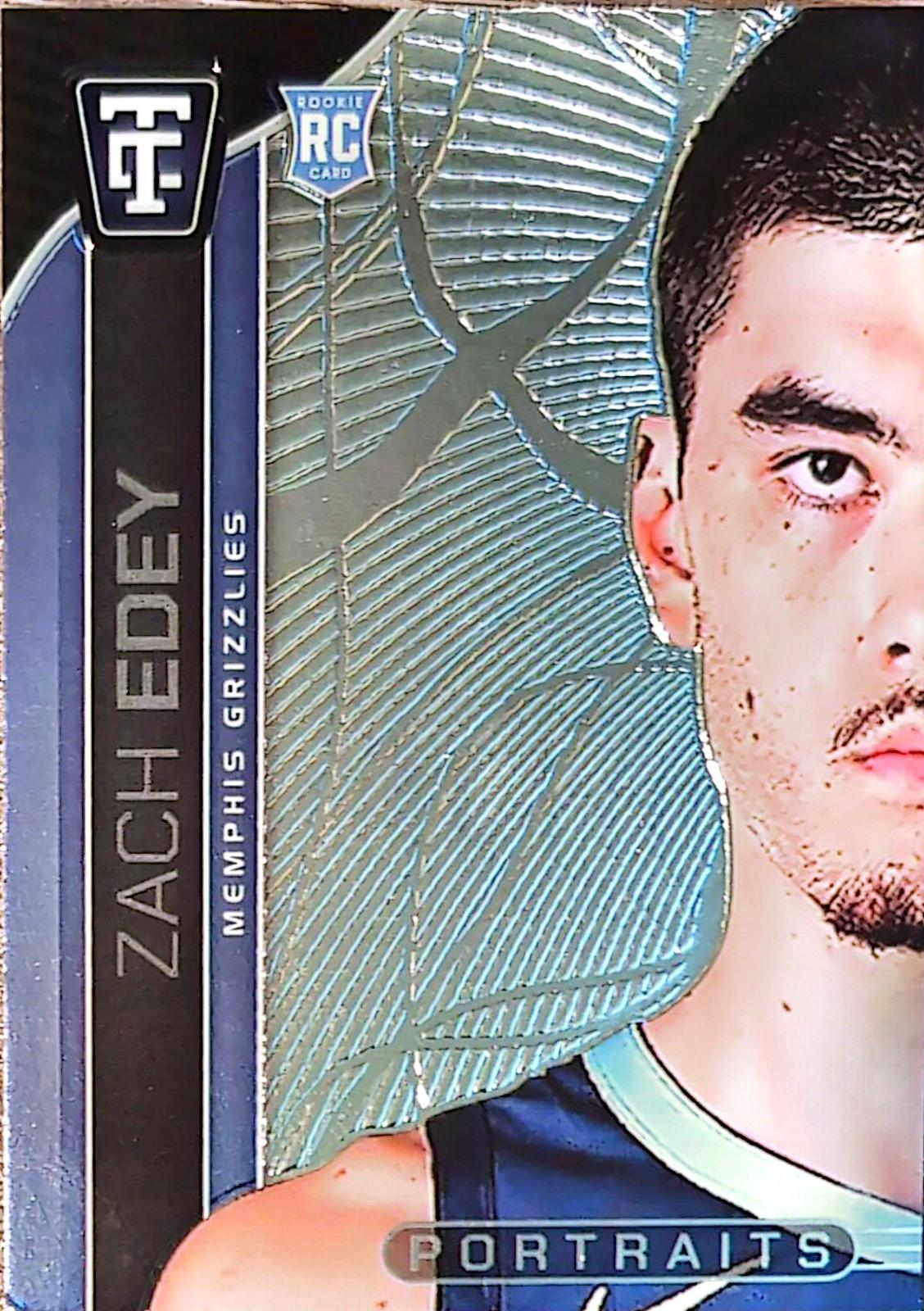2024 Panini Totally Certified Portraits Zach Edey [Mirror] #22 card