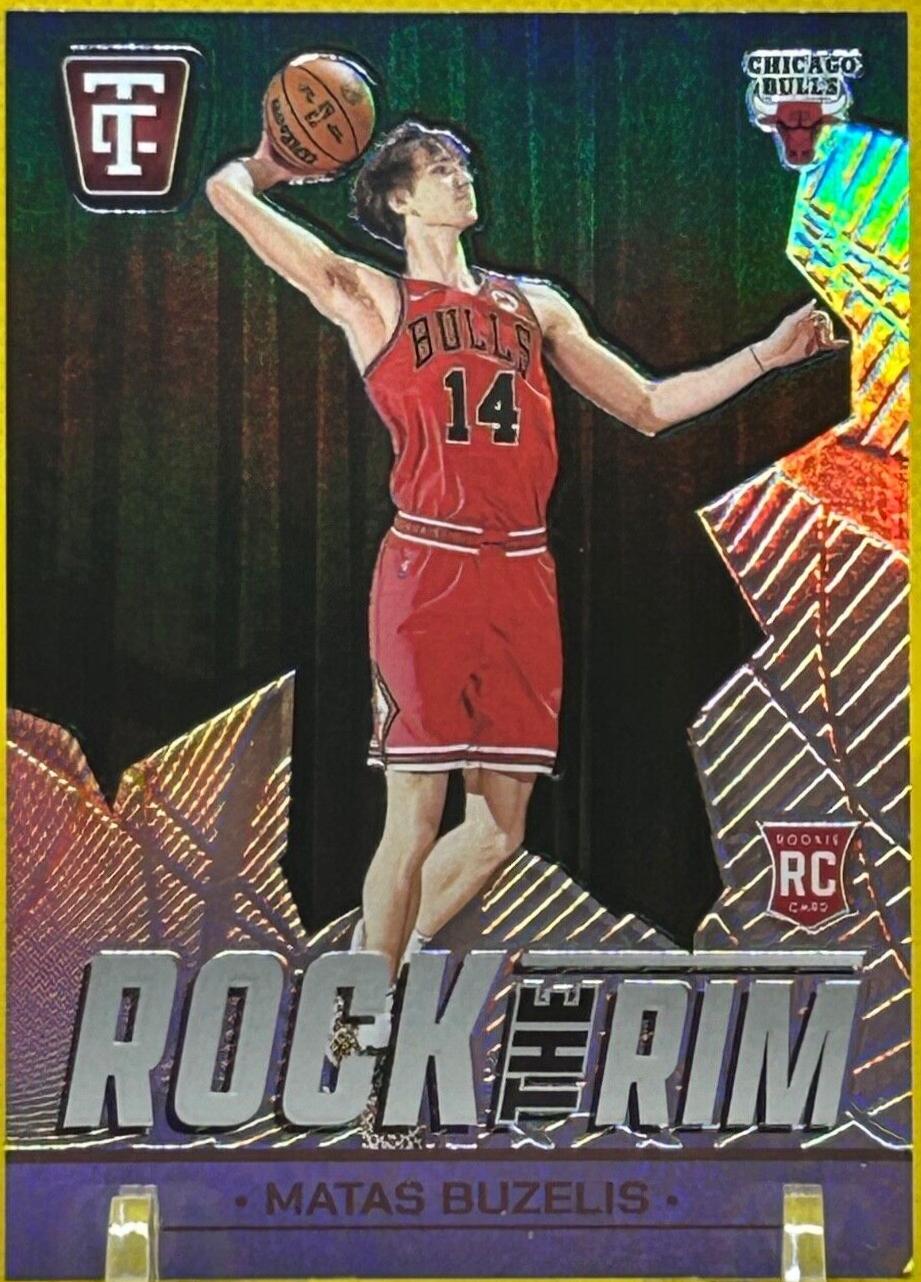 2024 Panini Totally Certified Rock the Rim Matas Buzelis #14 card