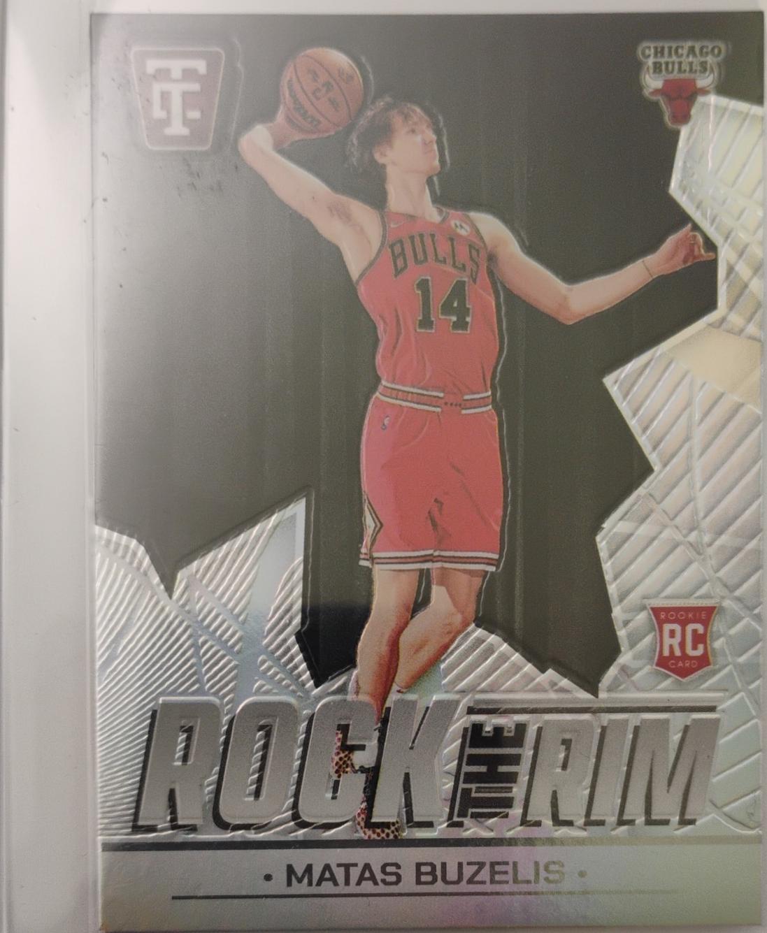 2024 Panini Totally Certified Rock the Rim Matas Buzelis [Mirror] #14 card