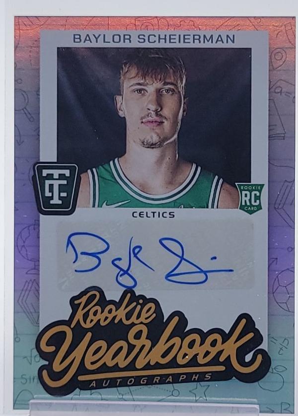 2024 Panini Totally Certified Rookie Yearbook Autograph Baylor Scheierman #RYA-BAY card