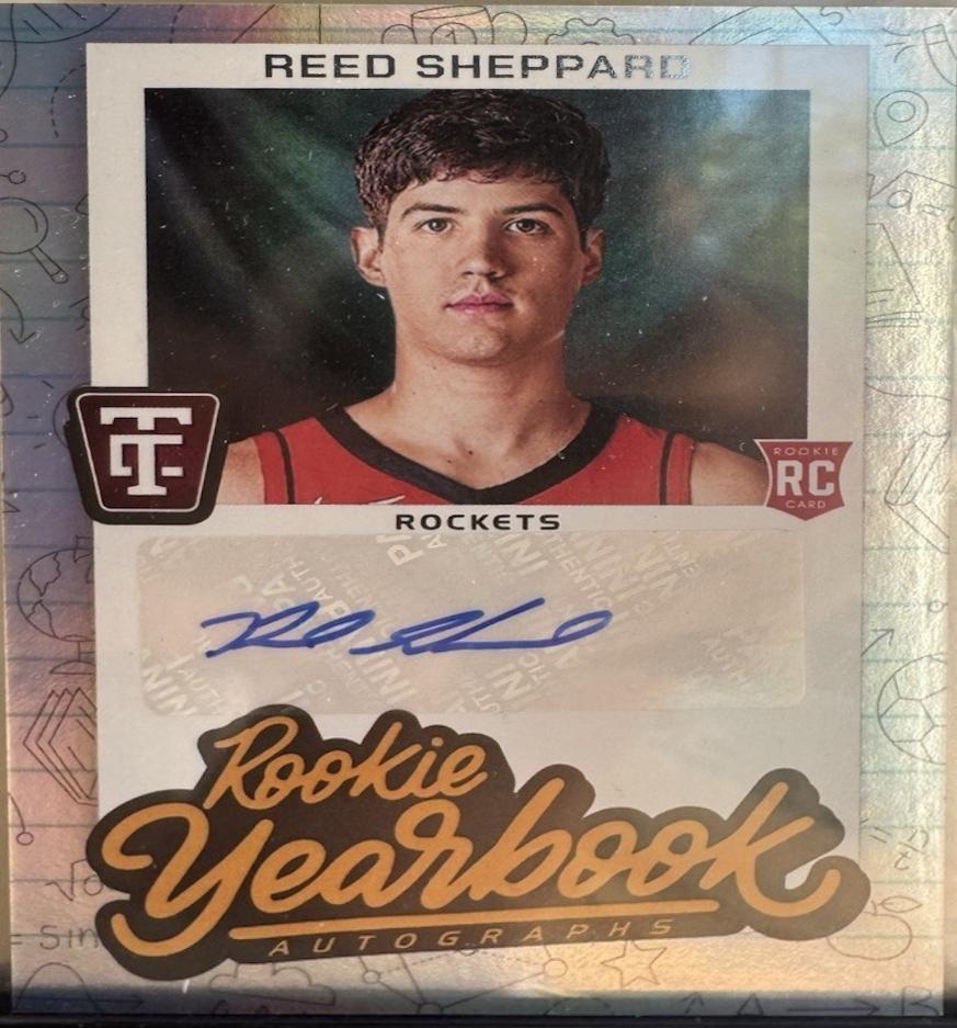 2024 Panini Totally Certified Rookie Yearbook Autograph Reed Sheppard #RYA-SHP card