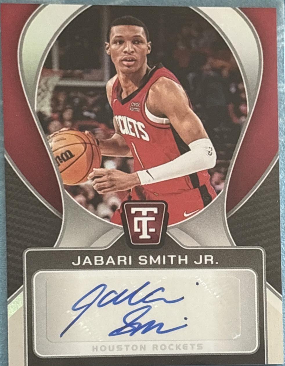 2024 Panini Totally Certified Signature Jabari Smith Jr. #5 card