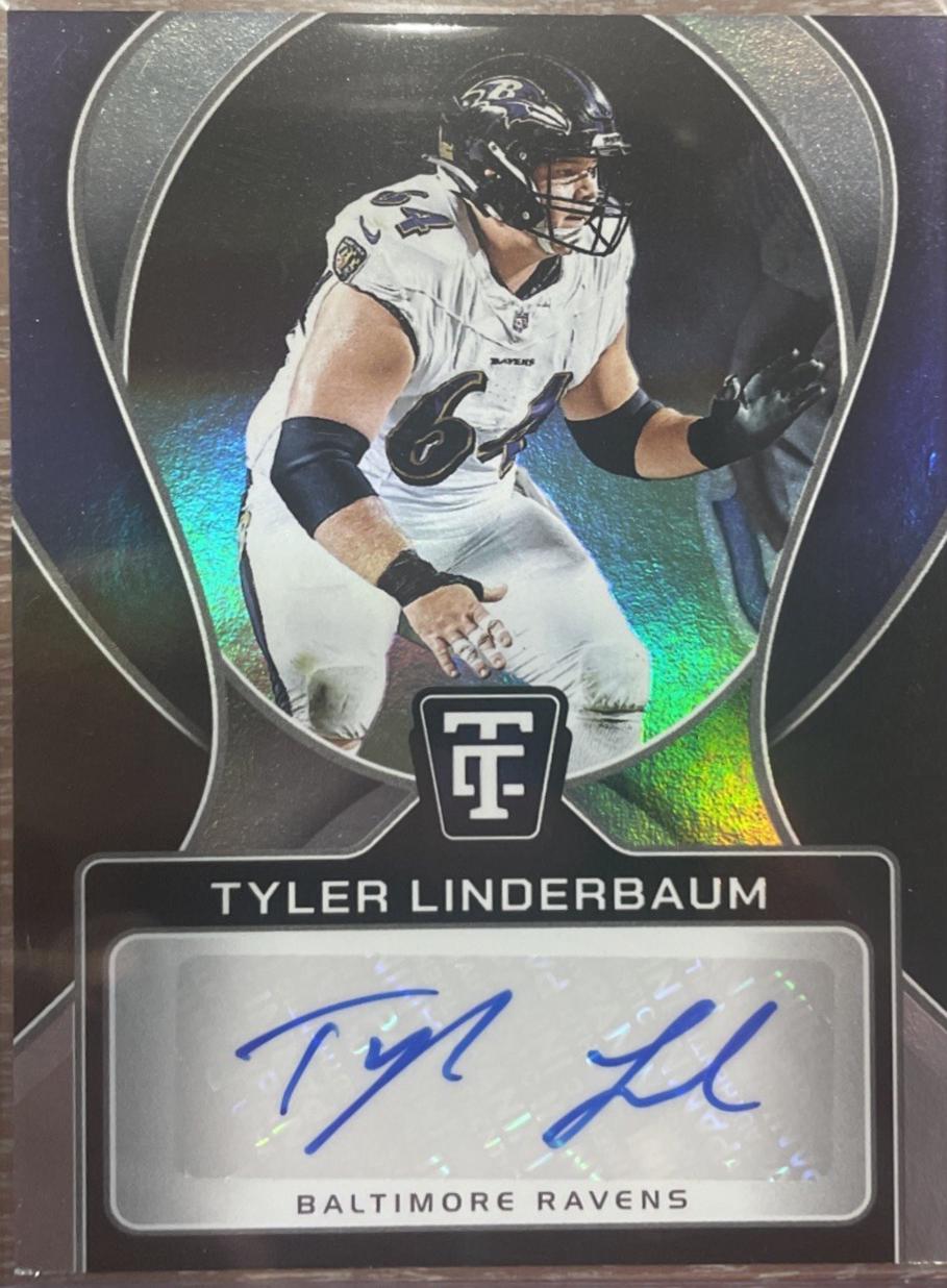 2024 Panini Totally Certified Signature Tyler Linderbaum #2 card