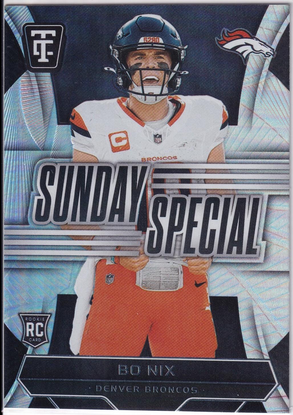 2024 Panini Totally Certified Sunday Special Bo Nix #20 card