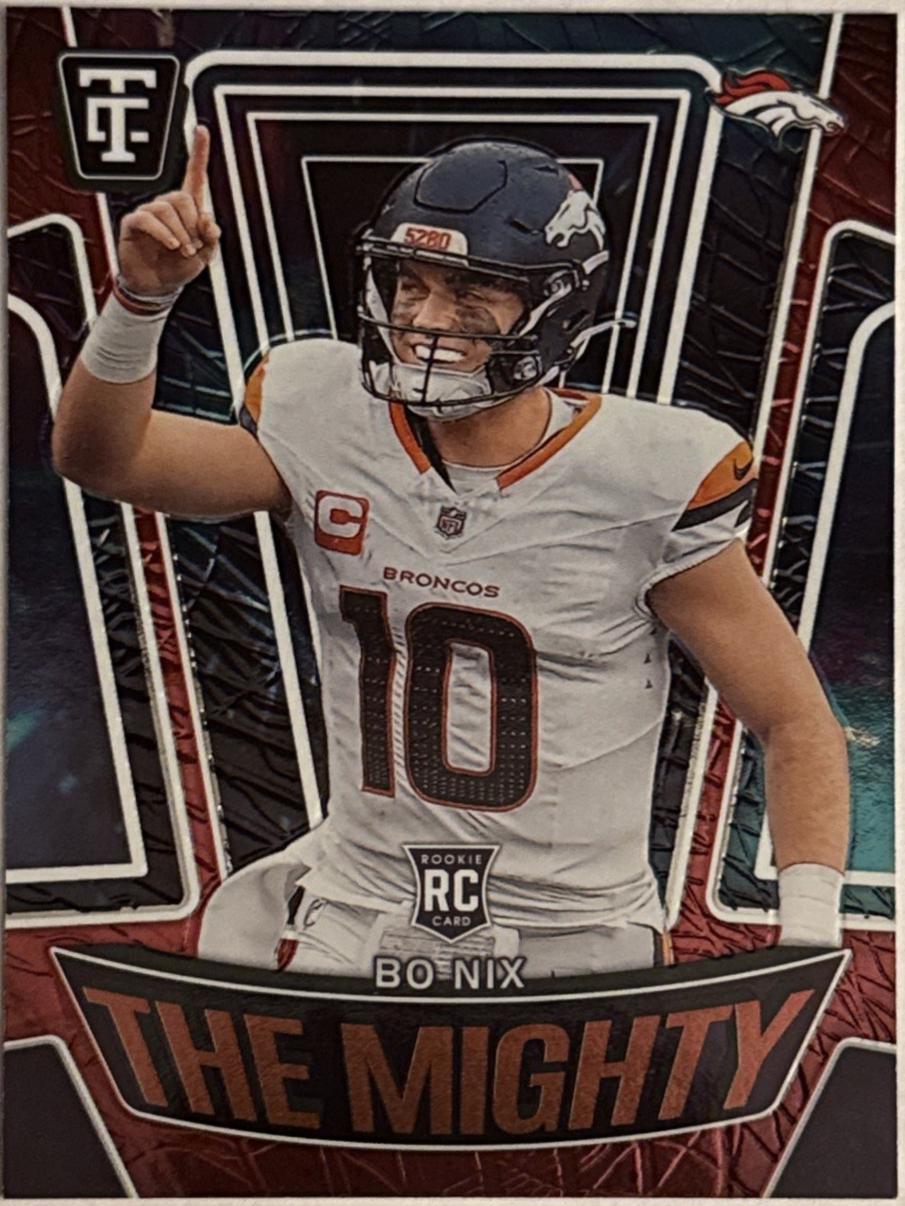2024 Panini Totally Certified The Mighty Bo Nix [Mirror Red] #20 card