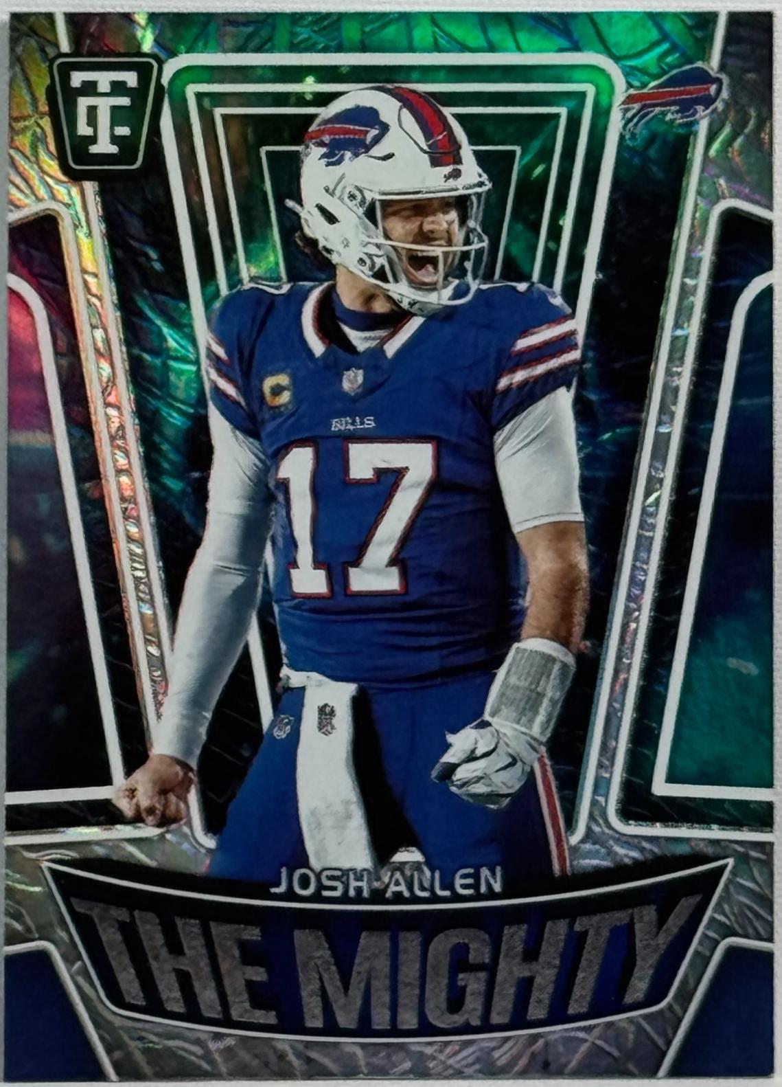 2024 Panini Totally Certified The Mighty Josh Allen [Mirror Blue] #8 card
