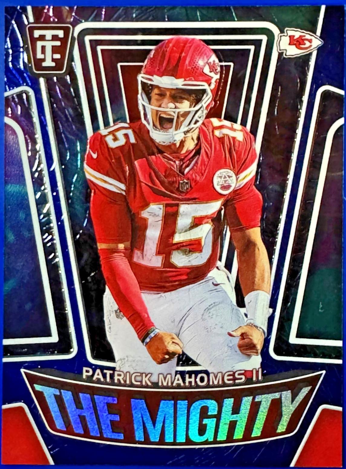 2024 Panini Totally Certified The Mighty Patrick Mahomes II [Mirror Blue] #6 card
