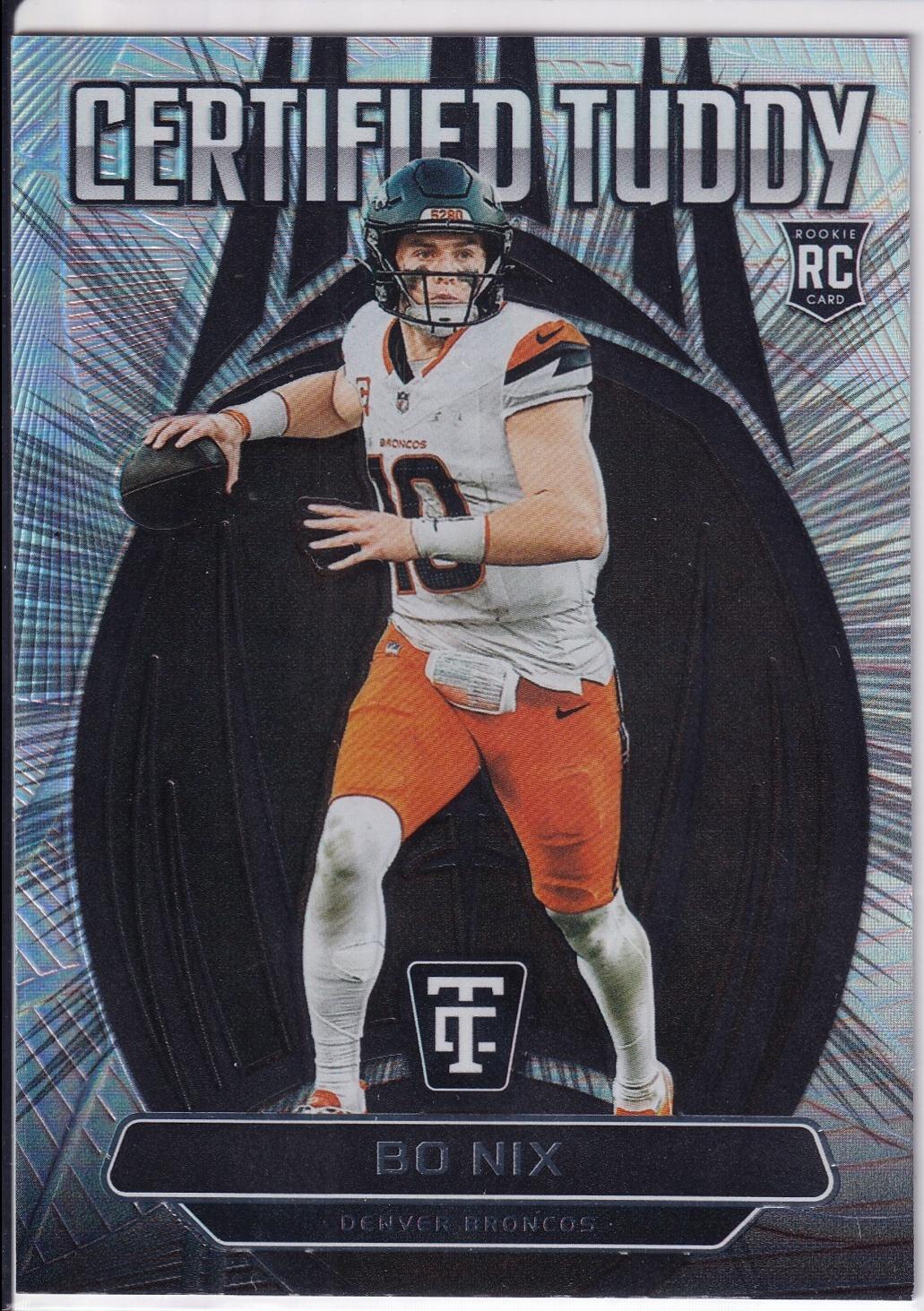 2024 Panini Totally Certified Tuddy Bo Nix #6 card