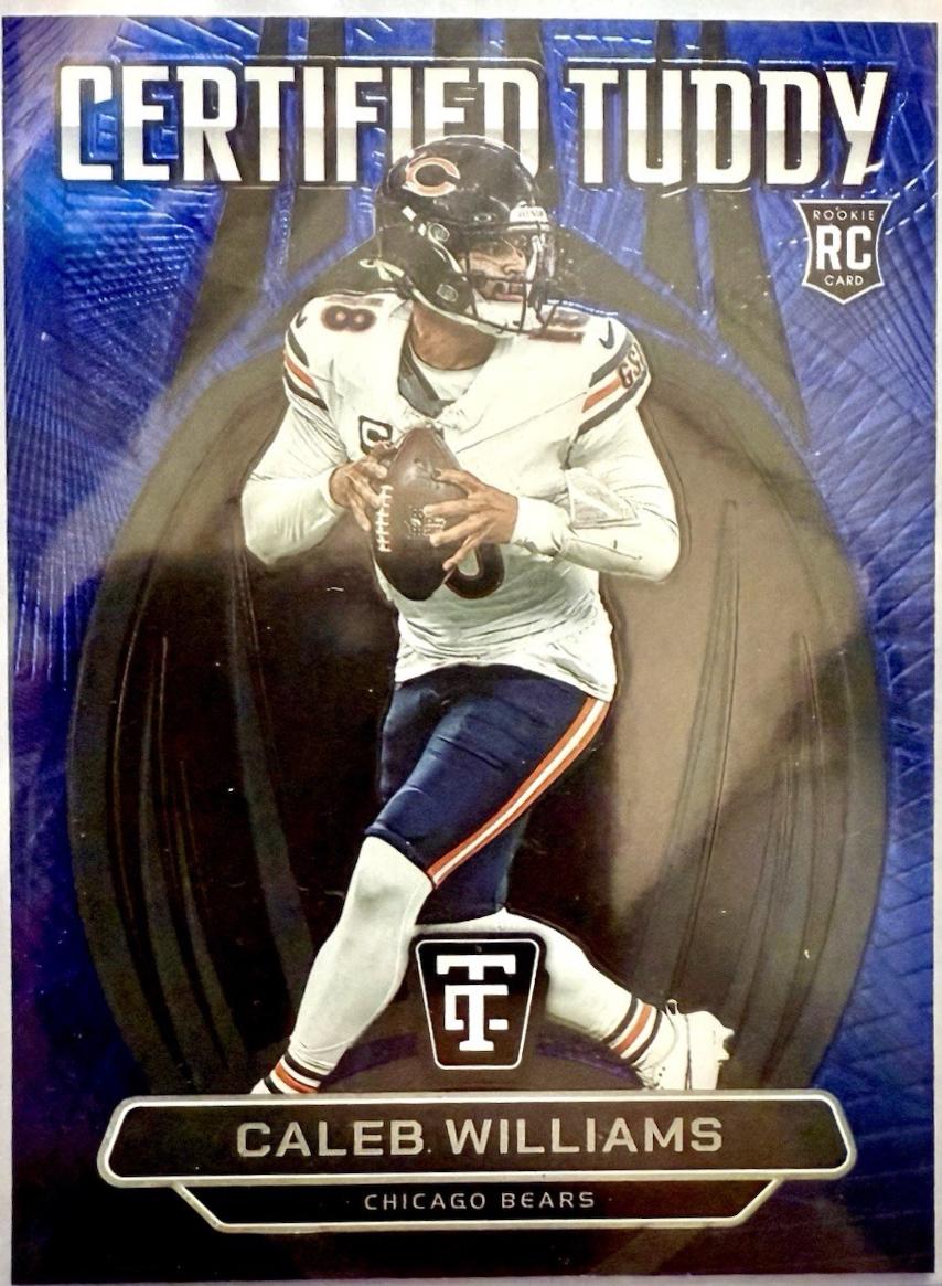 2024 Panini Totally Certified Tuddy Caleb Williams [Mirror Blue] #2 card