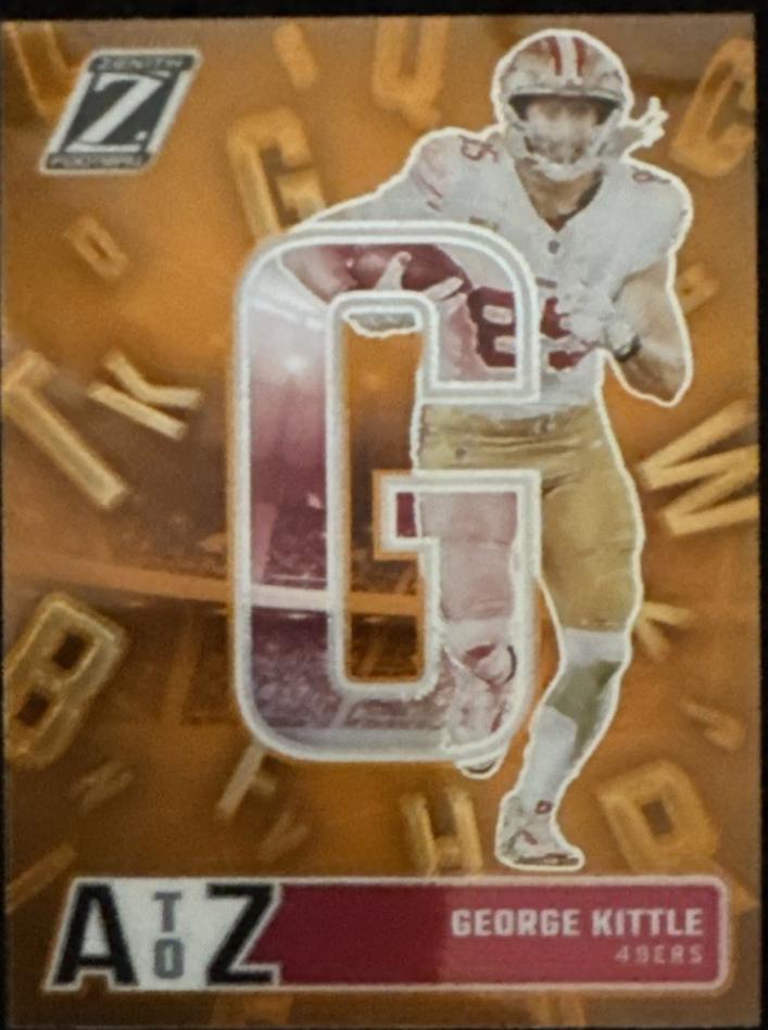 2024 Panini Zenith A to Z George Kittle [Orange] #7 card